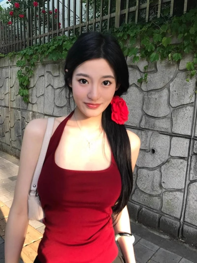 Rosé Halter Padded Tank - Image 6