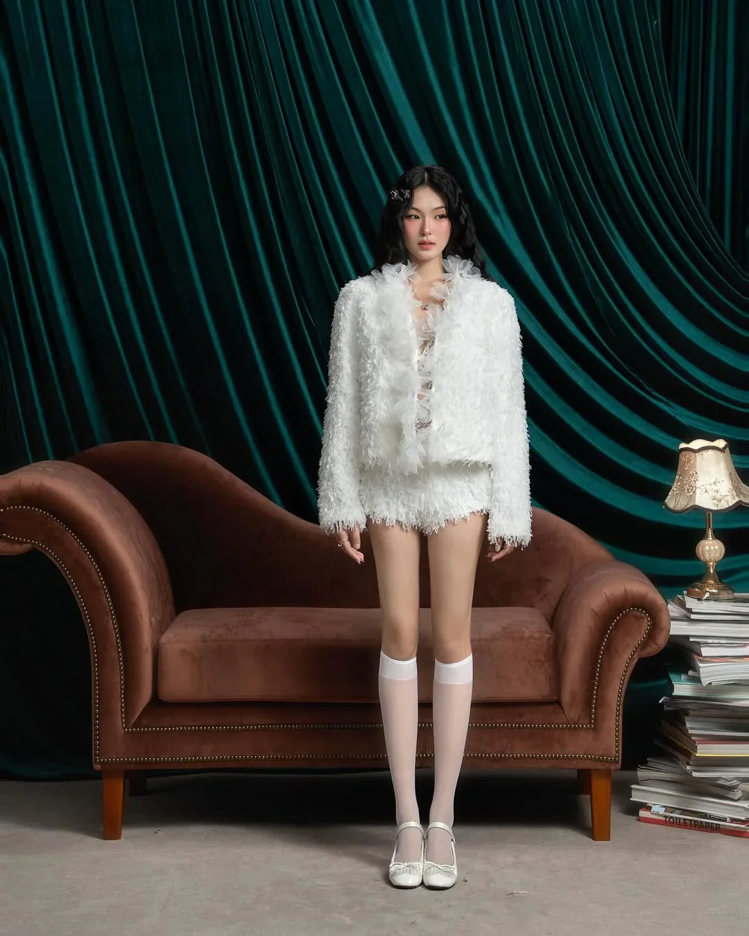 SWAN Closet Jacket & Bra Lace & Shorts - Image 3