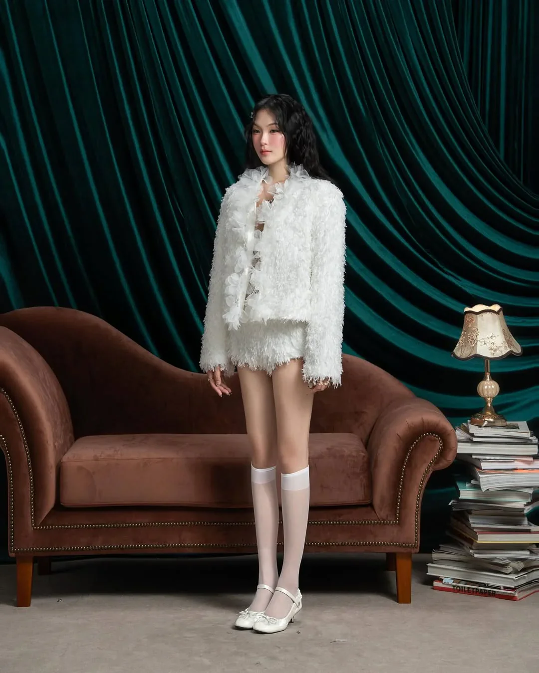 SWAN Closet Jacket & Bra Lace & Shorts - Image 5