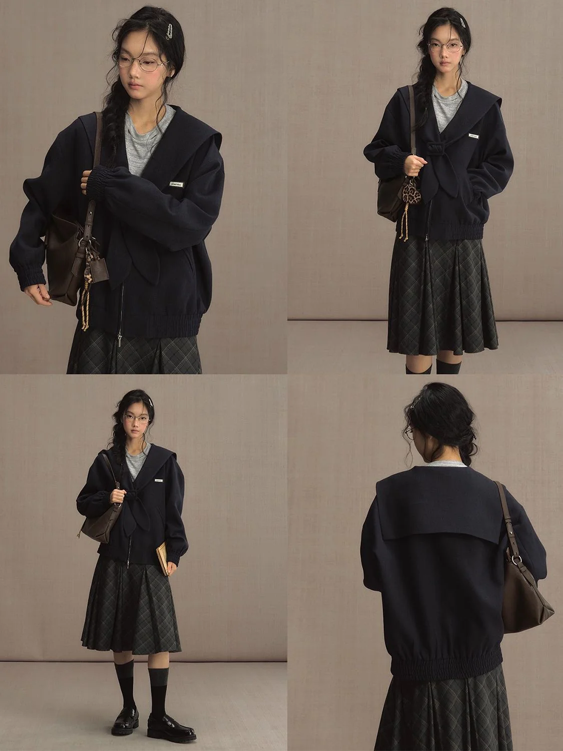 Vintage Navy Sailor Collar Jacket - Image 4
