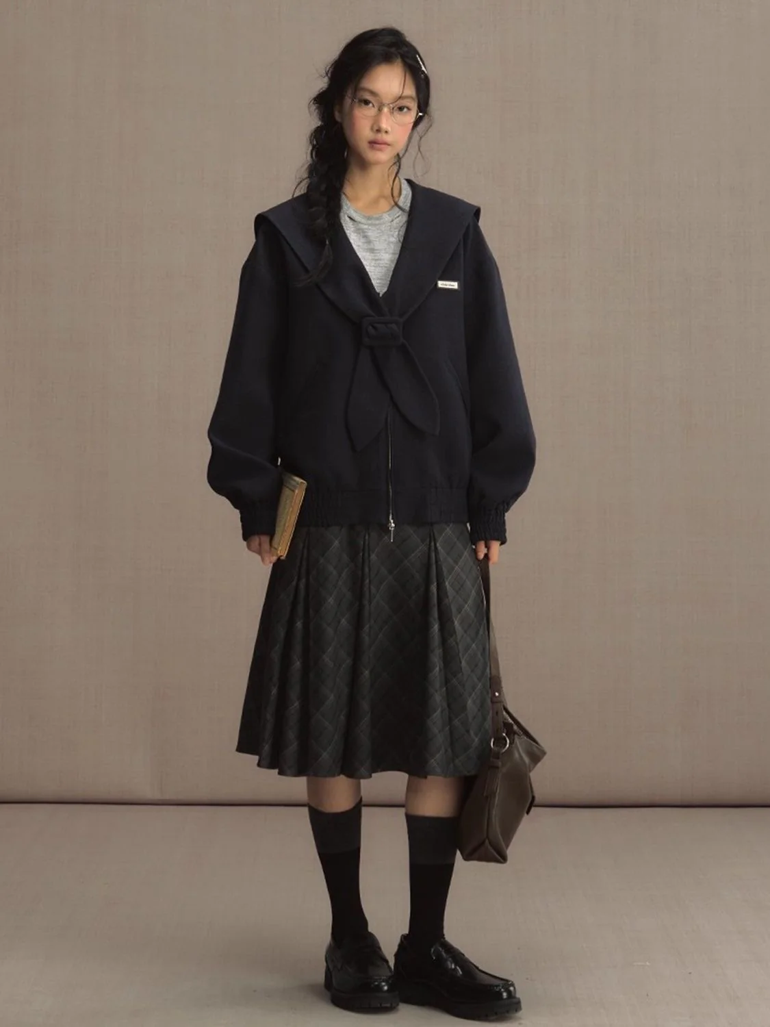 Vintage Navy Sailor Collar Jacket - Image 5