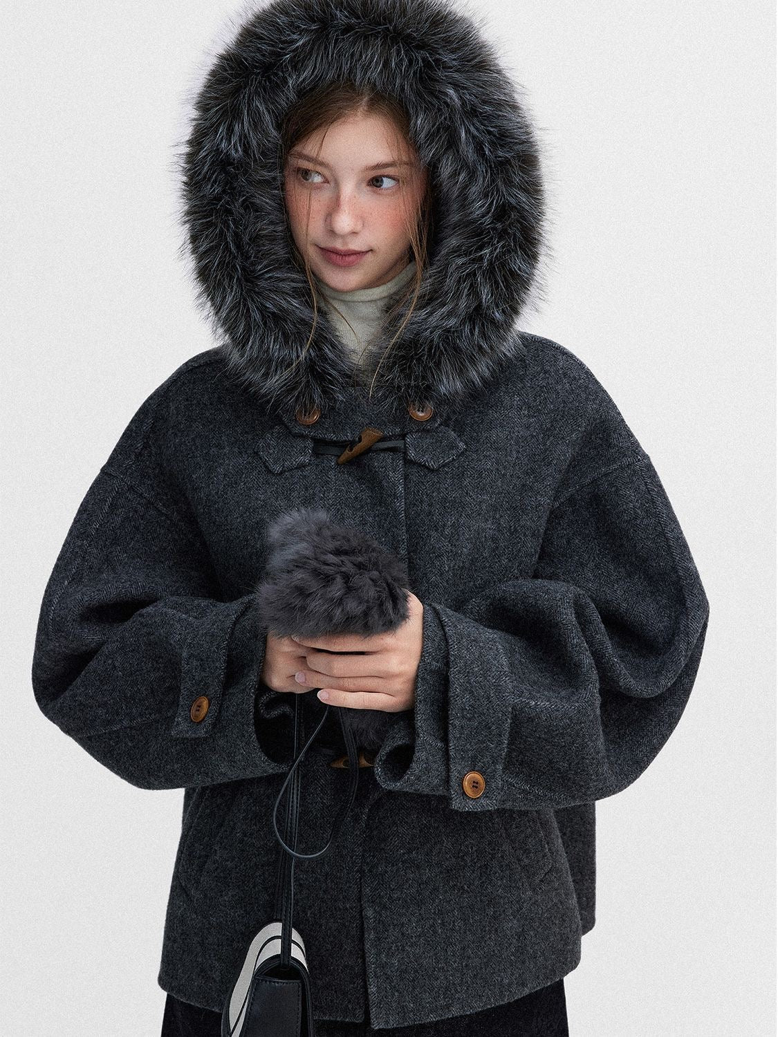 Winter Luxe Fur Toggle Coat - Image 4