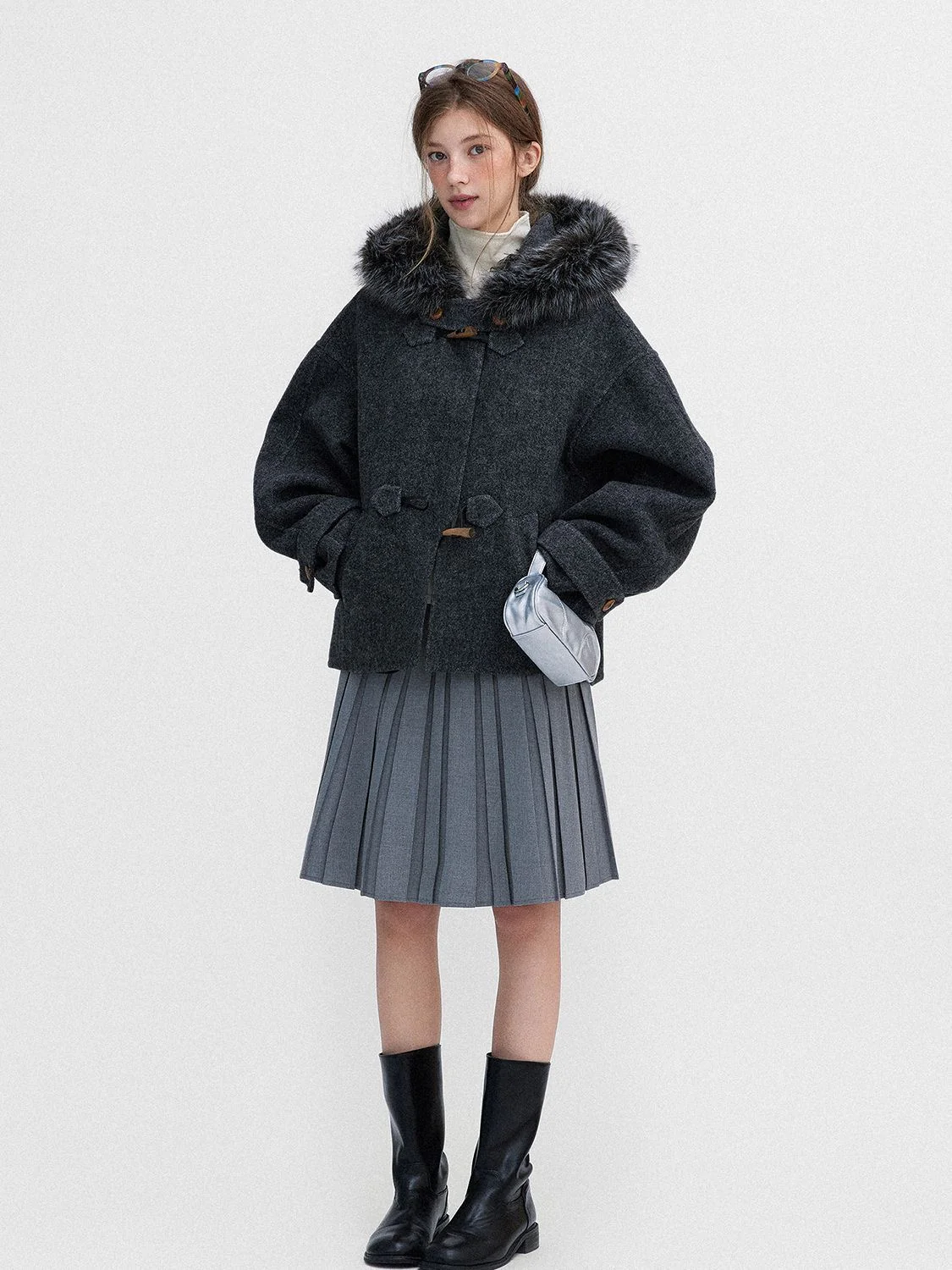 Winter Luxe Fur Toggle Coat - Image 7