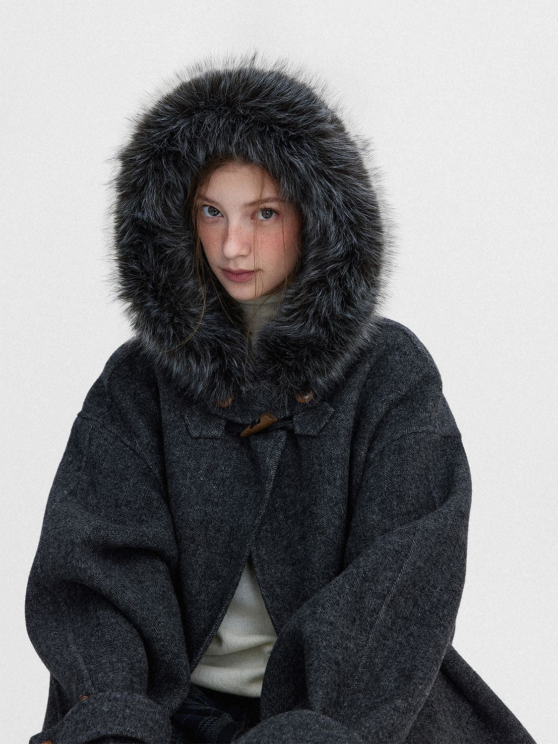 Winter Luxe Fur Toggle Coat - Image 8